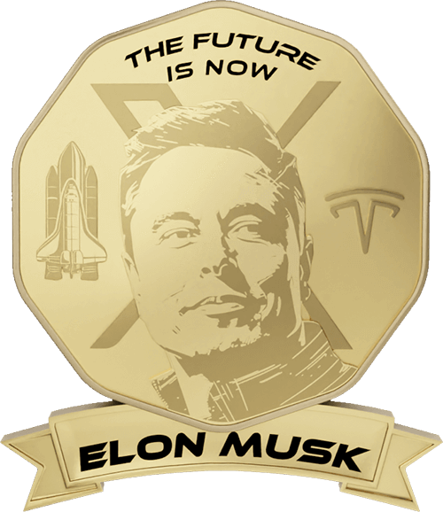 Elon Musk Innovation Gold Style Token